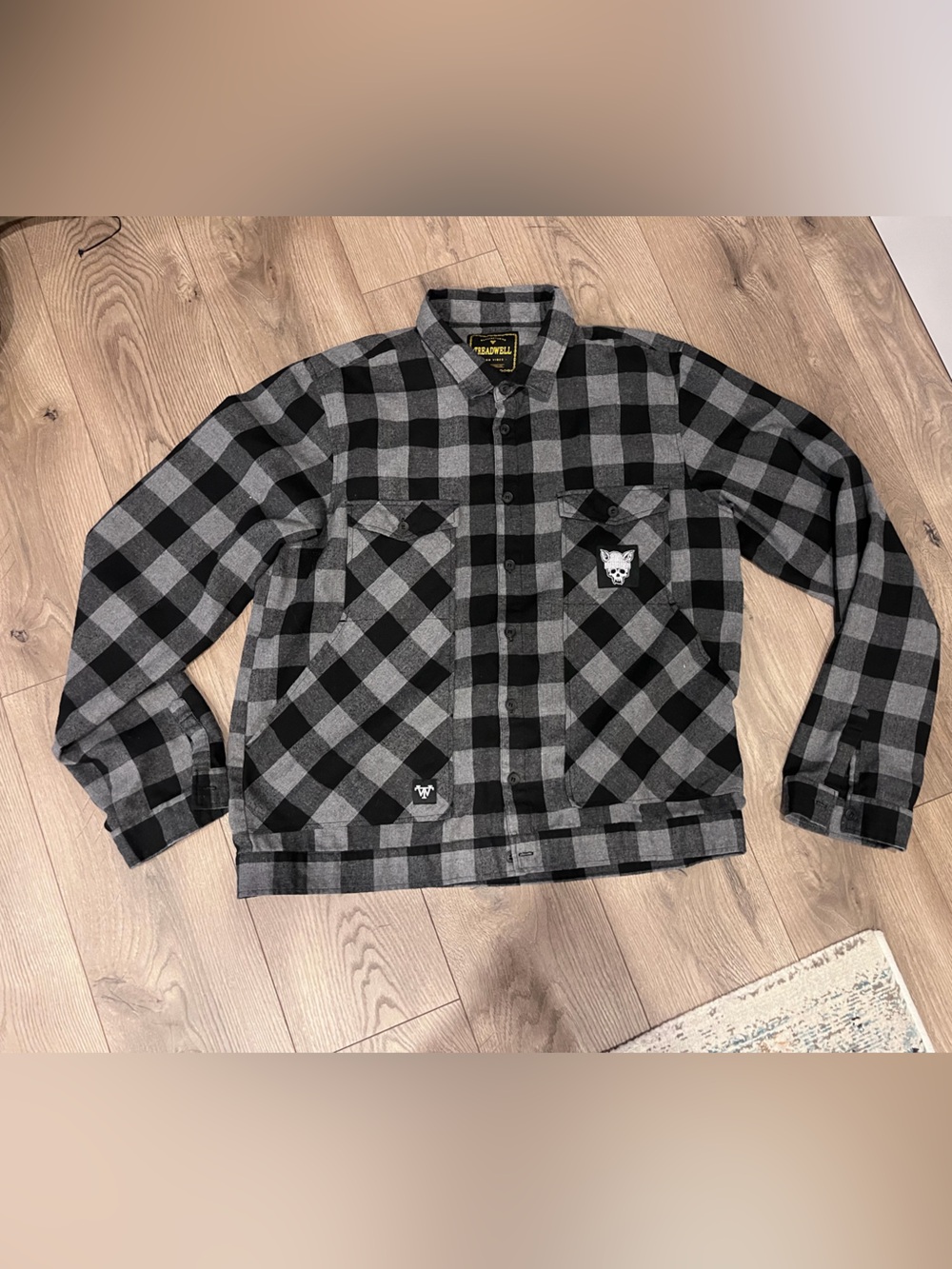 Treadwell x Cancer Bats flannel XXL Plaid Shirt
